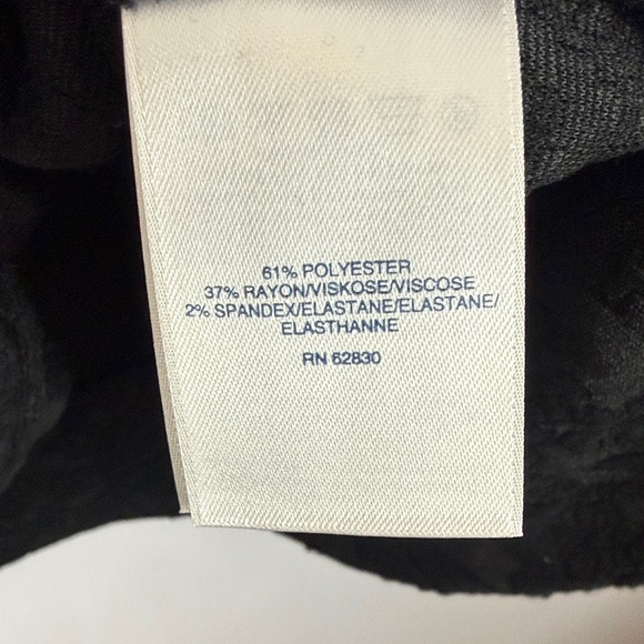 Lands' End Black Paisley Damask Jacquard Crew Neck Long Sleeve 1X Sweatshirt - Picture 11 of 12